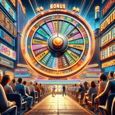 Tampilan permainan Wheel of Fortune online