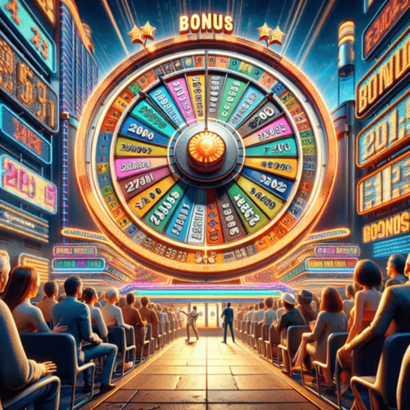 Tampilan permainan Wheel of Fortune online